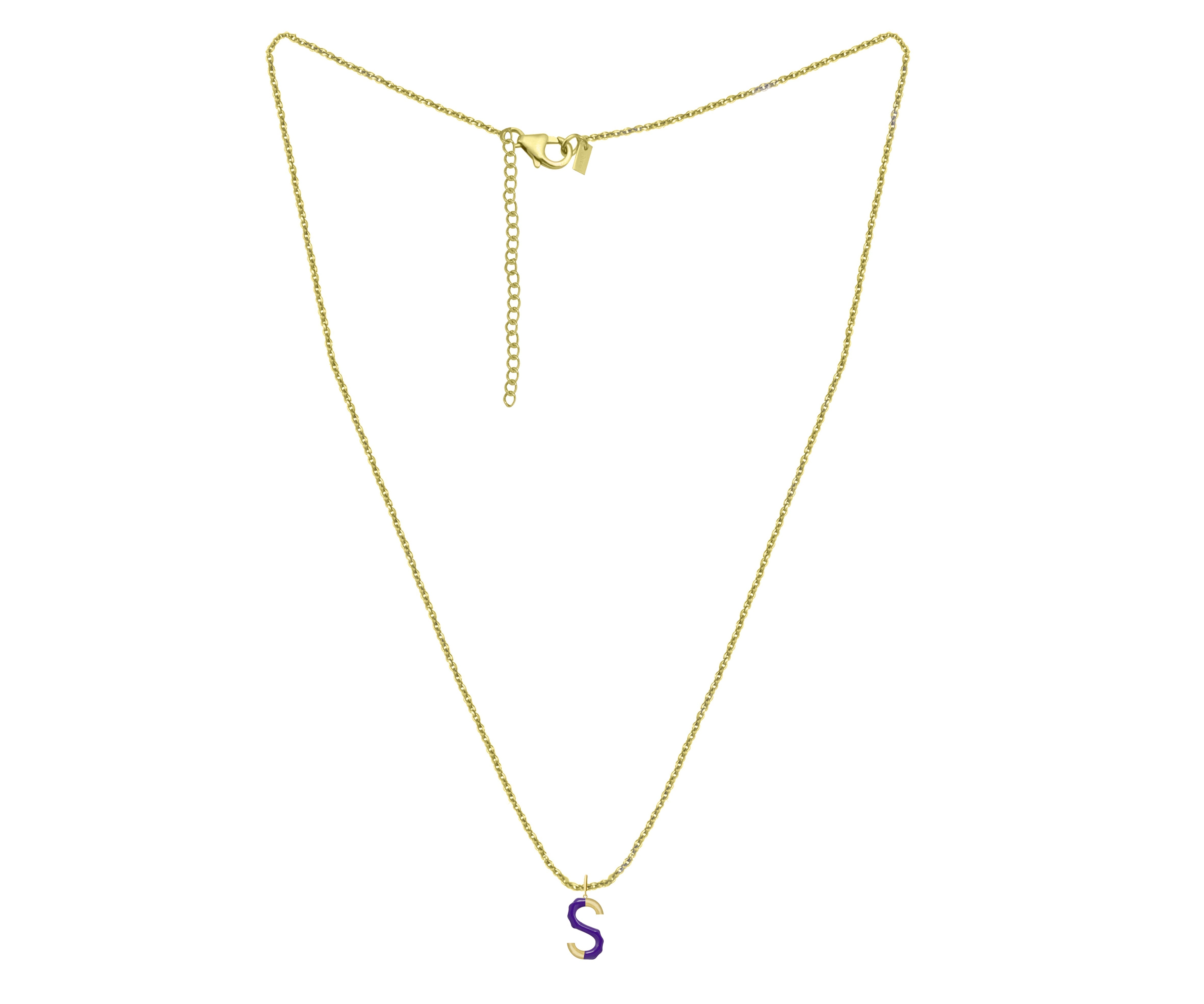 Small Pop Initial with Chain