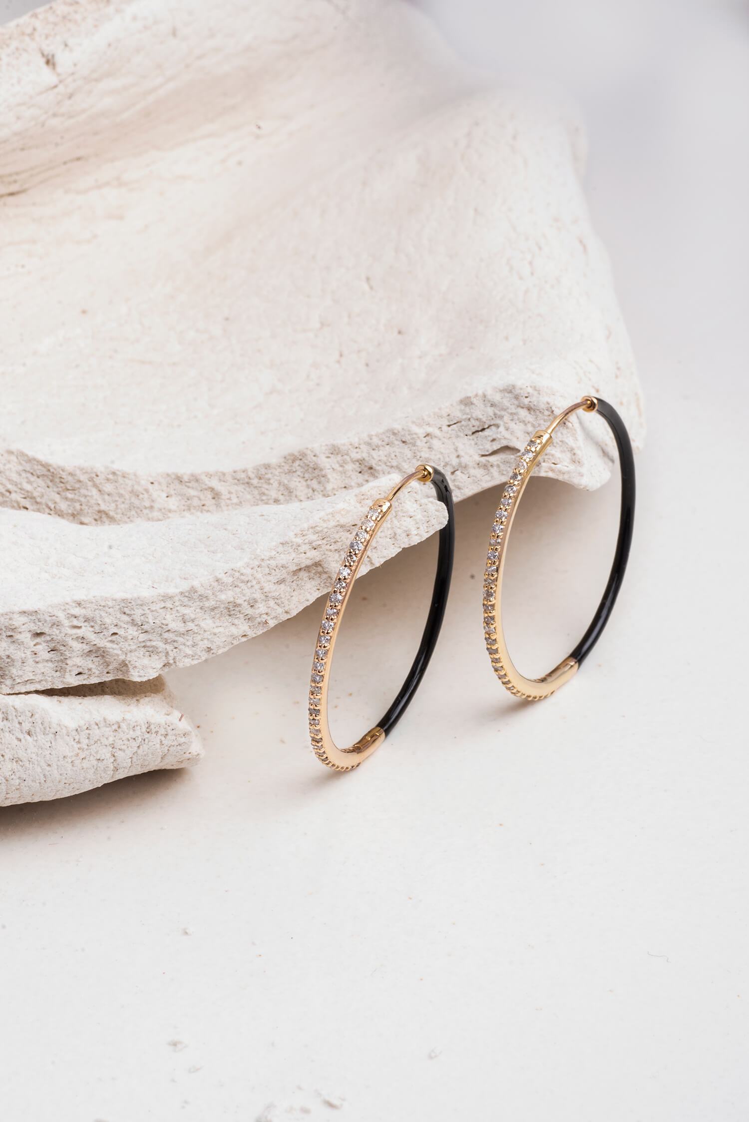 Even-Steven Diamond Hoops