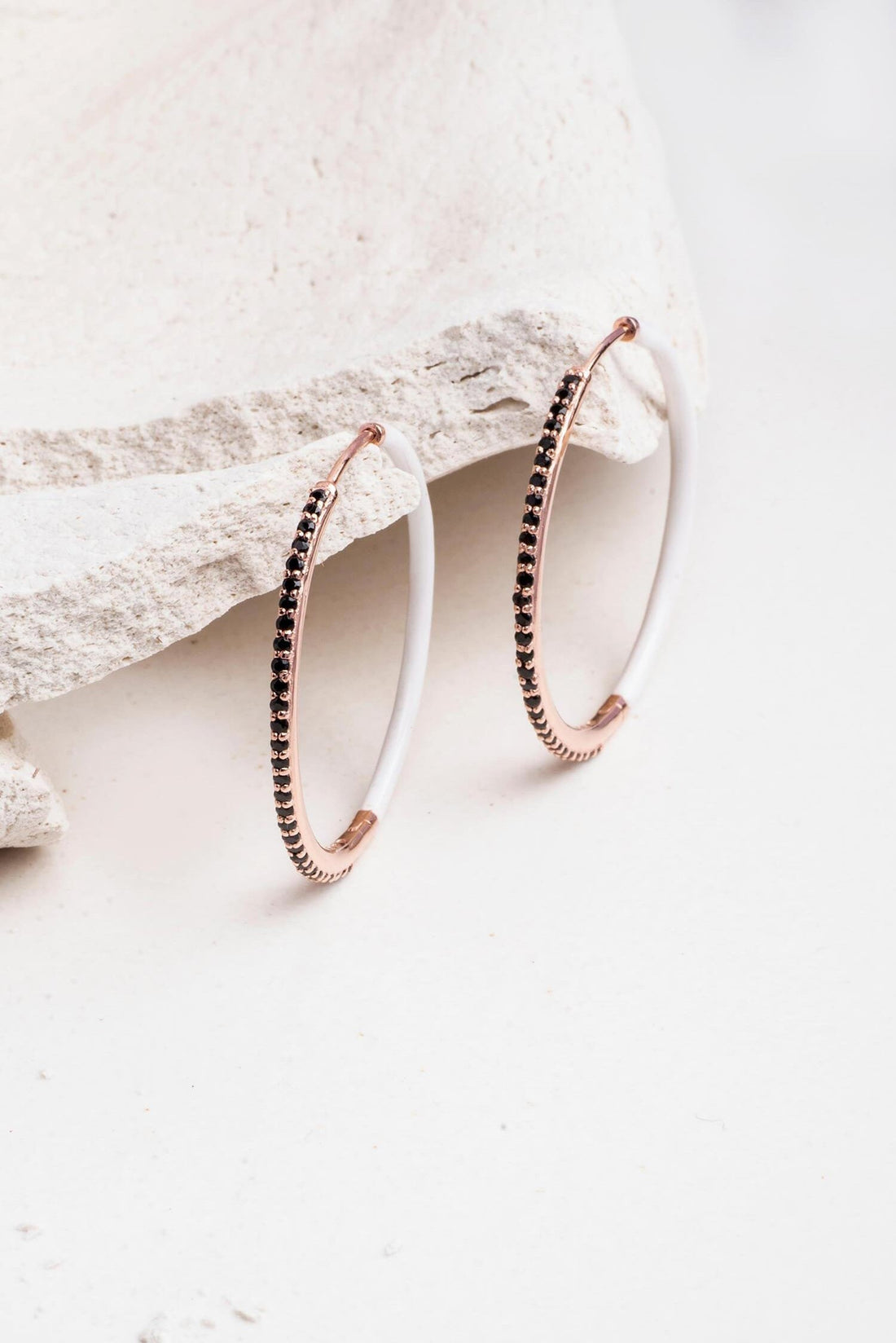 Even-Steven Gem Enamel Hoops