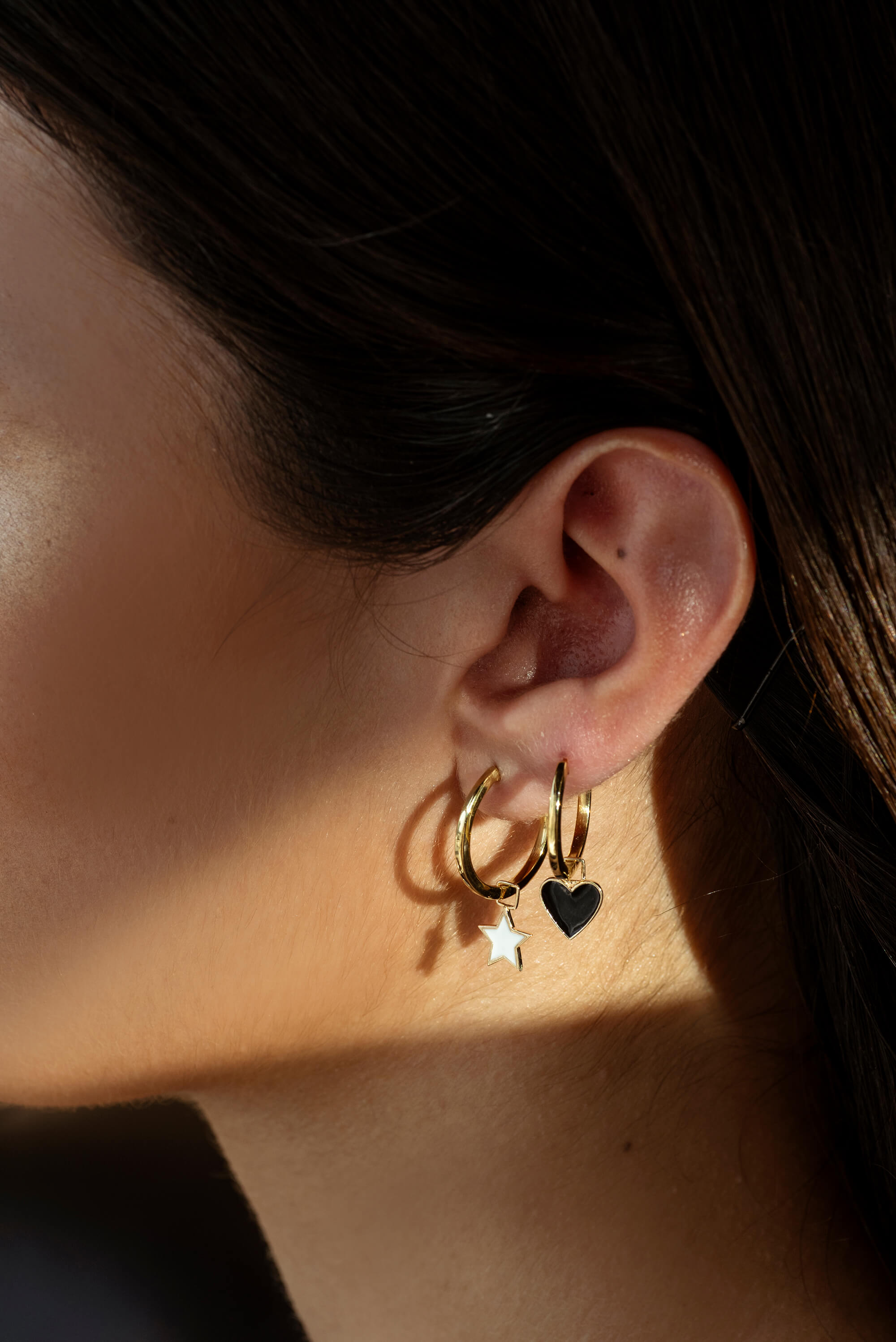 Solid Gold Baby Hoops