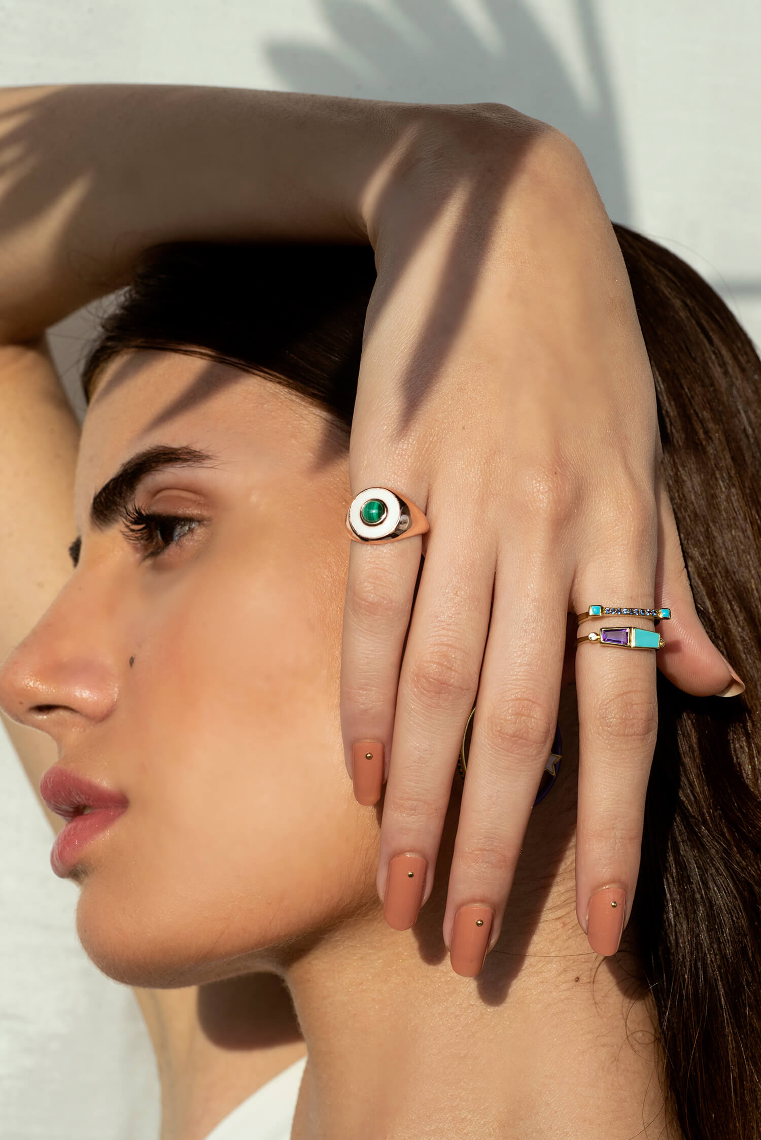 Eyes On Me Signet - Malachite
