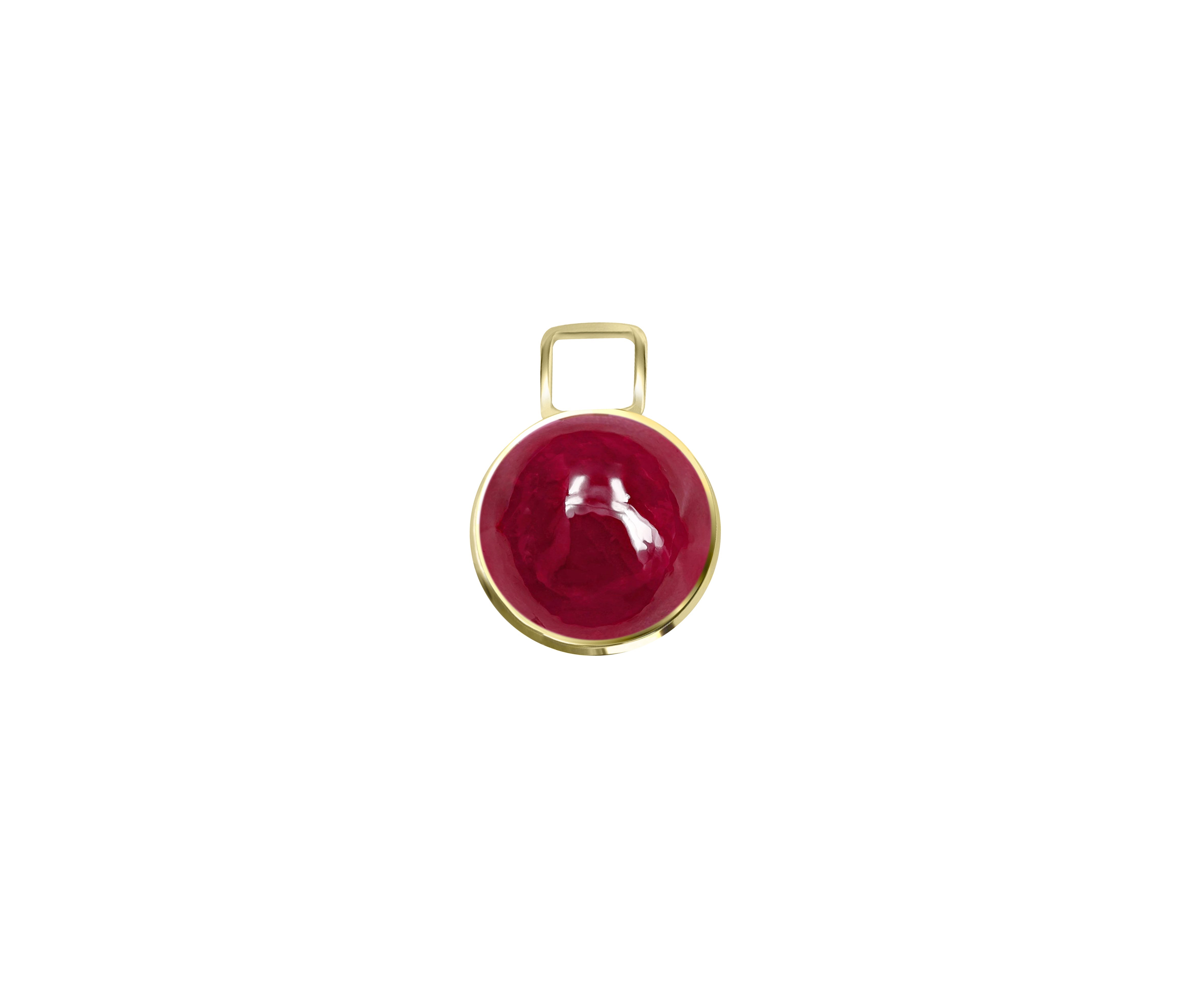 Ruby Amulet Charm (Pair)