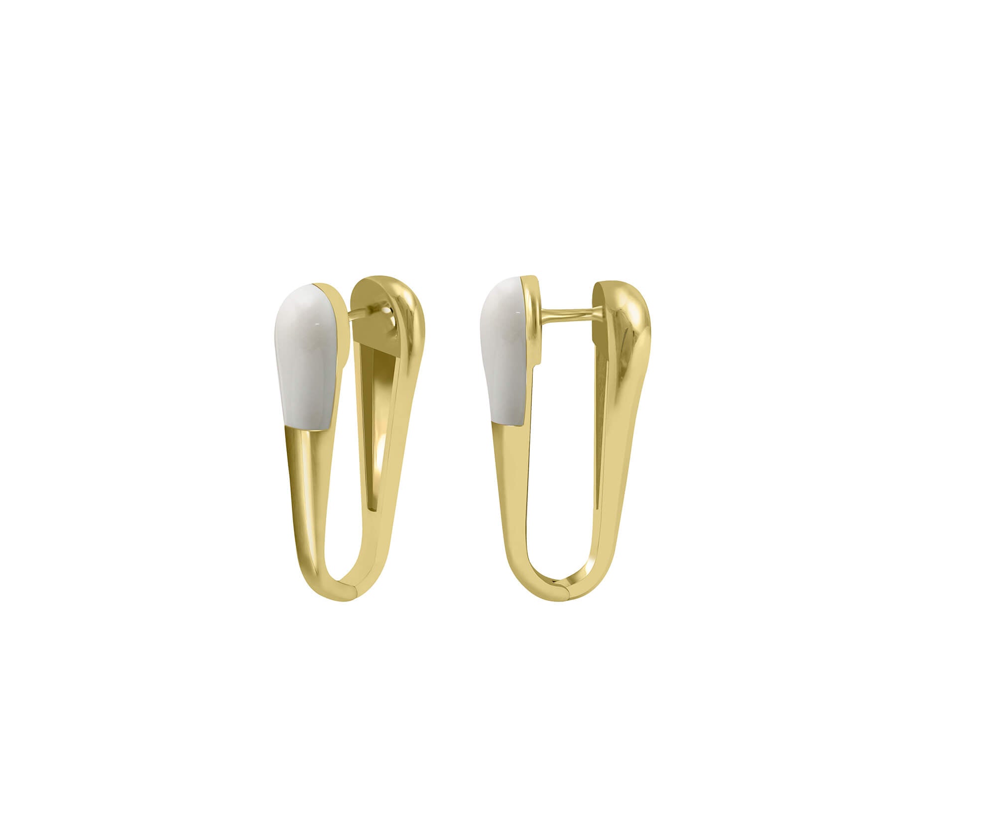 Men's Hoop Earrings, Achromatic Straight Edge Hoop Earrings for Men, Large  Hoop Earrings, White Gold Hoops, Gold Hoop Earrings, E190MW - Etsy
