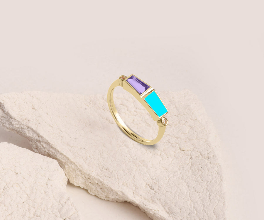 TAILORED BAGUETTE RING